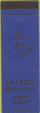 Matchbook Cover - Emanuel Hospital Women's Auxiliary