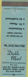 Matchbook Cover - Diablo Motel Walnut Creek CA