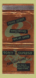 Matchbook Cover - Pony Express Restaurant Cortez Colorado WEAR 30 Strike