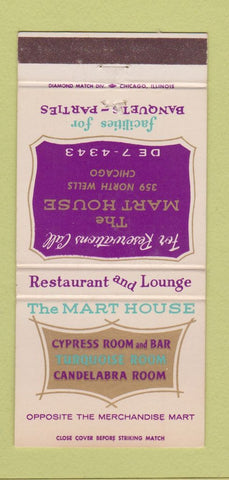 Matchbook Cover - Mart House Chicago IL Merchandise Mart 30 Strike