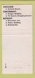 Matchbook Cover - Monte's Chicago IL Cincinnati OH Detroit MI 30 Strike