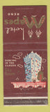 Matchbook Cover - Hotel Mapes Reno NV casino WEAR 30 Strike