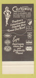 Matchbook Cover - Castaway Beach Hotel Daytona Beach FL 30 Strike