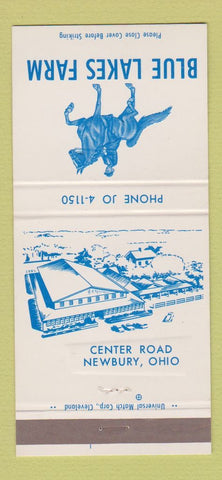 Matchbook Cover - Blue Lakes Farm Newbury OH 30 Strike
