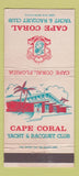 Matchbook Cover - Cape Coral Yacht Racquet Club Cape Coral FL 30 Strike