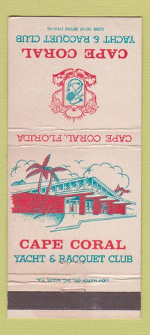 Matchbook Cover - Cape Coral Yacht Racquet Club Cape Coral FL 30 Strike