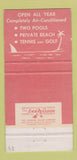 Matchbook Cover - Key Biscayne Hotel Miami FL 30 Strike