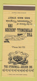 Matchbook Cover - Stonewall Jackson Inn Manassas VA 30 Strike