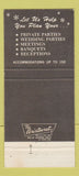 Matchbook Cover - Stonewall Jackson Inn Manassas VA 30 Strike