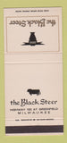 Matchbook Cover - Black Steer Milwaukee WI 30 Strike