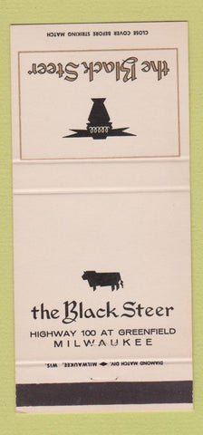 Matchbook Cover - Black Steer Milwaukee WI 30 Strike