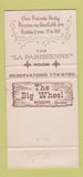 Matchbook Cover - Black Steer Milwaukee WI 30 Strike