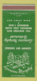 Matchbook Cover - Lauraine Murphy Restaurant Manhasset LI NY 30 Strike