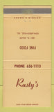 Matchbook Cover - Rusty's Edwardsville IL restaurant 30 Strike