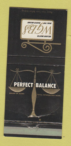 Matchbook Cover - WGBS Radio Miami FL WEAR 30 Strike