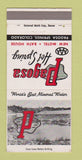 Matchbook Cover - Pagosa Hot Springs Motel Colorado 30 Strike