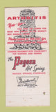 Matchbook Cover - Pagosa Hot Springs Motel Colorado 30 Strike