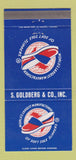 Matchbook Cover - S Goldberg Shoes Slippers Hackensack NJ 30 Strike
