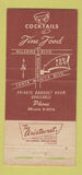 Matchbook Cover - Red Log Los Angeles CA restaurant 30 Strike