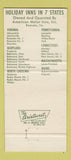 Matchbook Cover - Billy Budd's Holiday Inn Roanoke VA WEAR 30 Strike