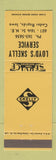 Matchbook Cover - Loyd's Skelly oil gas Cedar Rapids IA