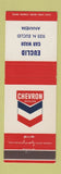 Matchbook Cover - Chevron oil gas Euclid Car Wash Anaheim CA