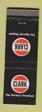 Matchbook Cover - Clark oil gas WEAR
