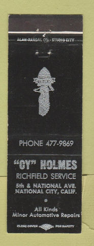 Matchbook Cover - Richfield oil gas National City CA
