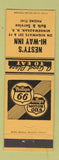 Matchbook Cover - Phillips 66 oil gas Nesty's Minnewaukan ND