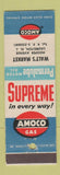 Matchbook Cover - Amoco oil gas Walt's Market Laurelton NJ
