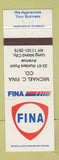 Matchbook Cover - Fina oil gas Michael Fina Long Island City NY