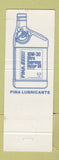 Matchbook Cover - Fina oil gas Michael Fina Long Island City NY