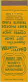 Matchbook Cover - Mount Zion Women's Auxiliary San Francisco CA