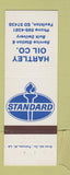 Matchbook Cover - Hartley Standard oil gas Faulkton SD