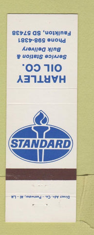 Matchbook Cover - Hartley Standard oil gas Faulkton SD