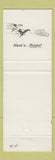 Matchbook Cover - Southland Horse Racing West Memphis AR