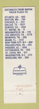 Matchbook Cover - Union 76 oil gas Wapak Truck Plaza Wapakoneta OH