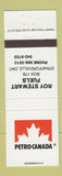 Matchbook Cover - Petro Canada Roy Stewart Fuels Straffordville ON