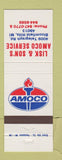 Matchbook Cover - Amoco oil gas Lisk & Son's Bloomfield Hills MI
