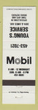Matchbook Cover - Young's Mobil oil gas