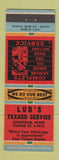Matchbook Cover - Lud's Texaco oil gas Chisholm MN