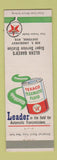 Matchbook Cover - Texaco oil gas Glenn Baker's Cheyenne WY