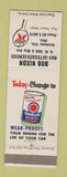 Matchbook Cover - Texaco oil gas Bob Nixon Oklahoma City OK
