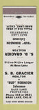 Matchbook Cover - SB Gracier Real Estate Bass Lake CA