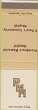 Matchbook Cover - Providence Memorial Hospital El Paso TX