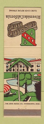 Matchbook Cover - Mission Inn Riverside CA