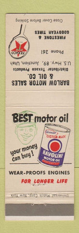Matchbook Cover - Texaco oil gas Barlow Juncton UT