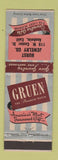 Matchbook Cover - Gruen Watches Hurst Jewelry Anaheim CA