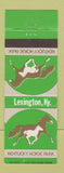 Matchbook Cover - Kentucky Horse Park Racing Lexington KY