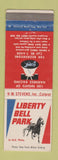 Matchbook Cover - Liberty Bell Horse Racing Harry Stevens